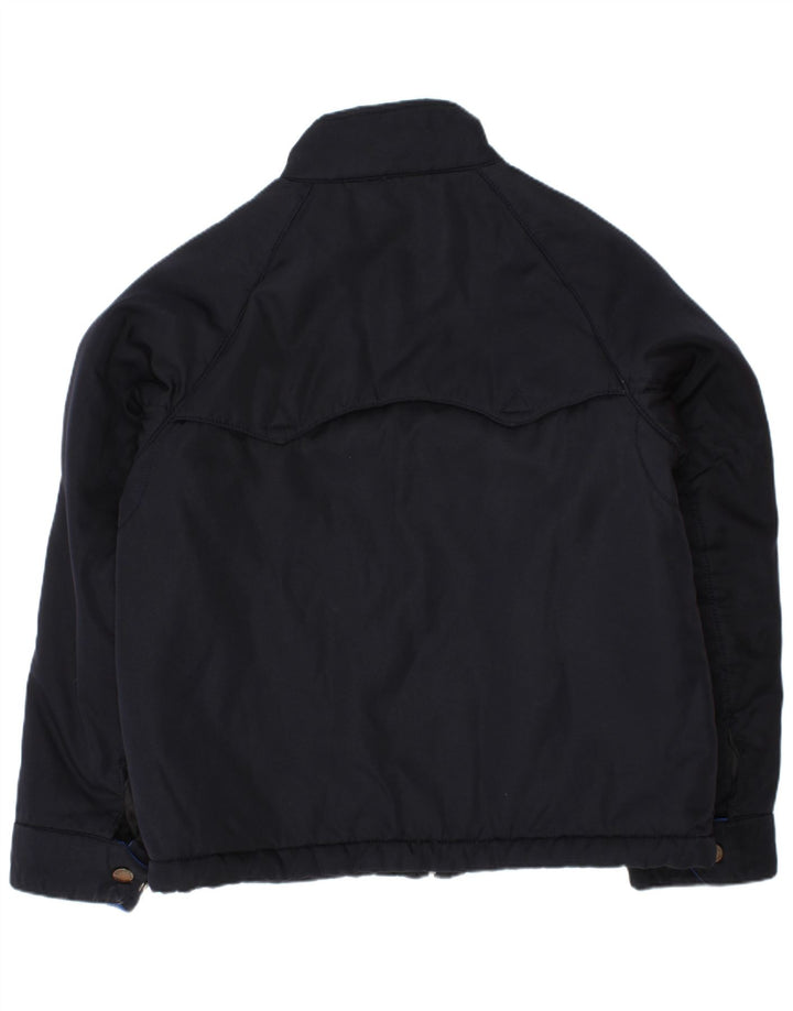 Polo Ralph Lauren Boys Graphic Harrington Jacket 7-8 Years Small Navy Blue