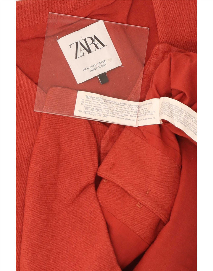 Zara Γυναικείο Γιλέκο UK 12 μεσαία κόκκινη βισκόζη