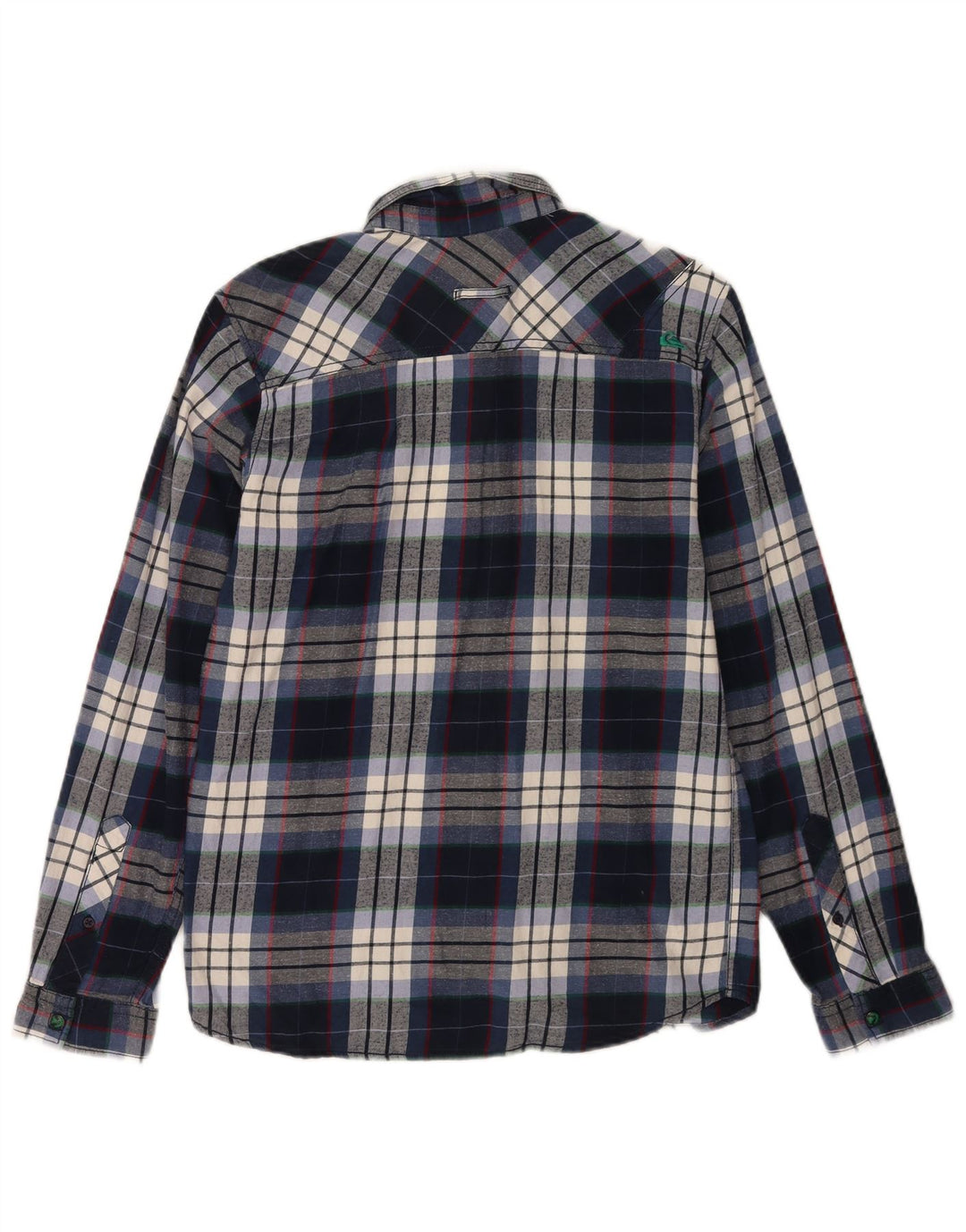 Quiksilver Boys Flannel πουκάμισο 15-16 ετών Navy Blue Check