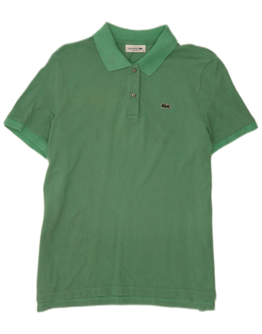 Γυναικείο πουκάμισο Polo Lacoste Νούμερο 42 Μεγάλο πράσινο βαμβακερό