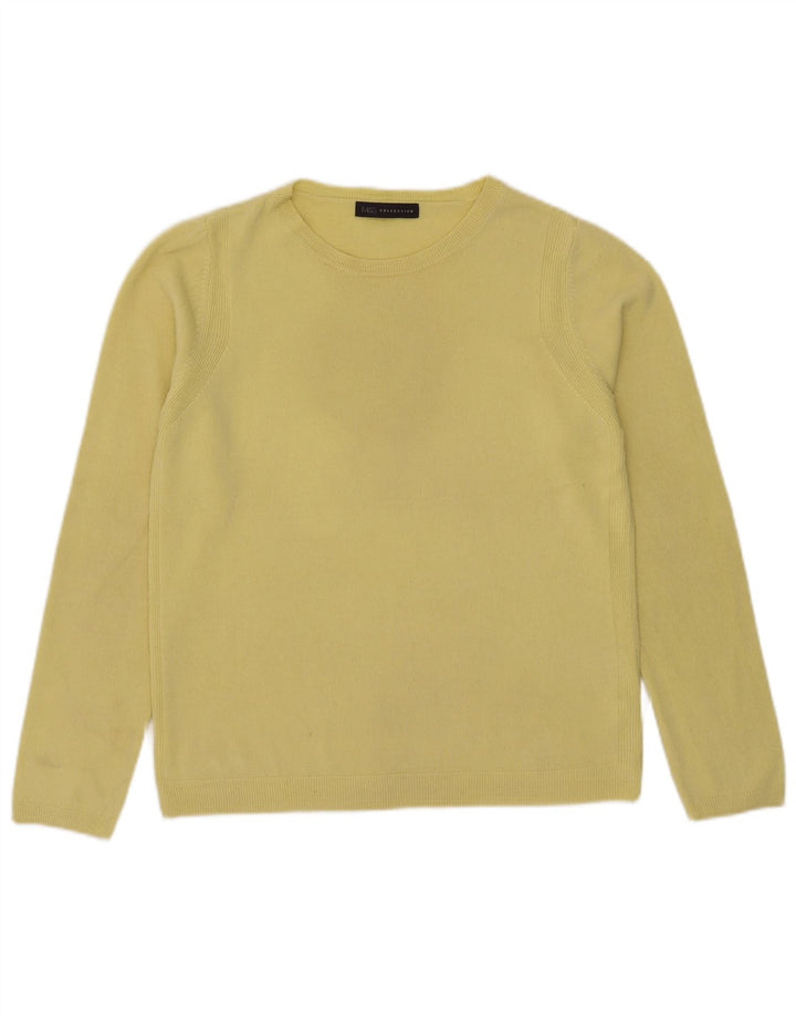 Marks & Spencer Γυναικείο πουλόβερ με λαιμόκοψη UK 12 Medium Yellow