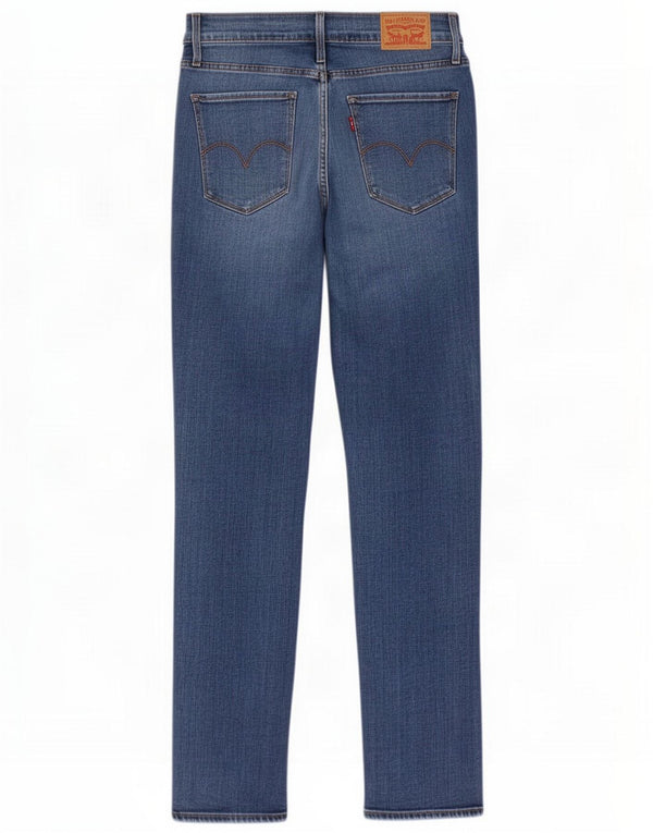 Levi's Womens 724 Straight ψηλόμεσο τζιν W25 L30 μπλε βαμβακερό
