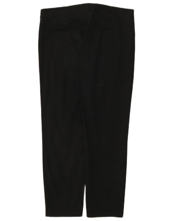 Marks & Spencer Γυναικείο Crop Casual Παντελόνι W34 L26 Μαύρο βαμβακερό