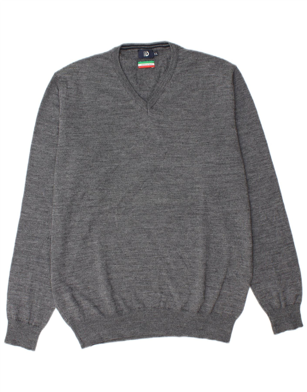 Ανδρικό πουλόβερ Dack's V-Neck Jumper 2XL Γκρι μαλλί