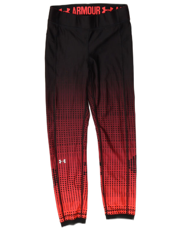 Under Armour Γυναικεία Heat Gear legging UK 10 Small Red Geometric Polyester