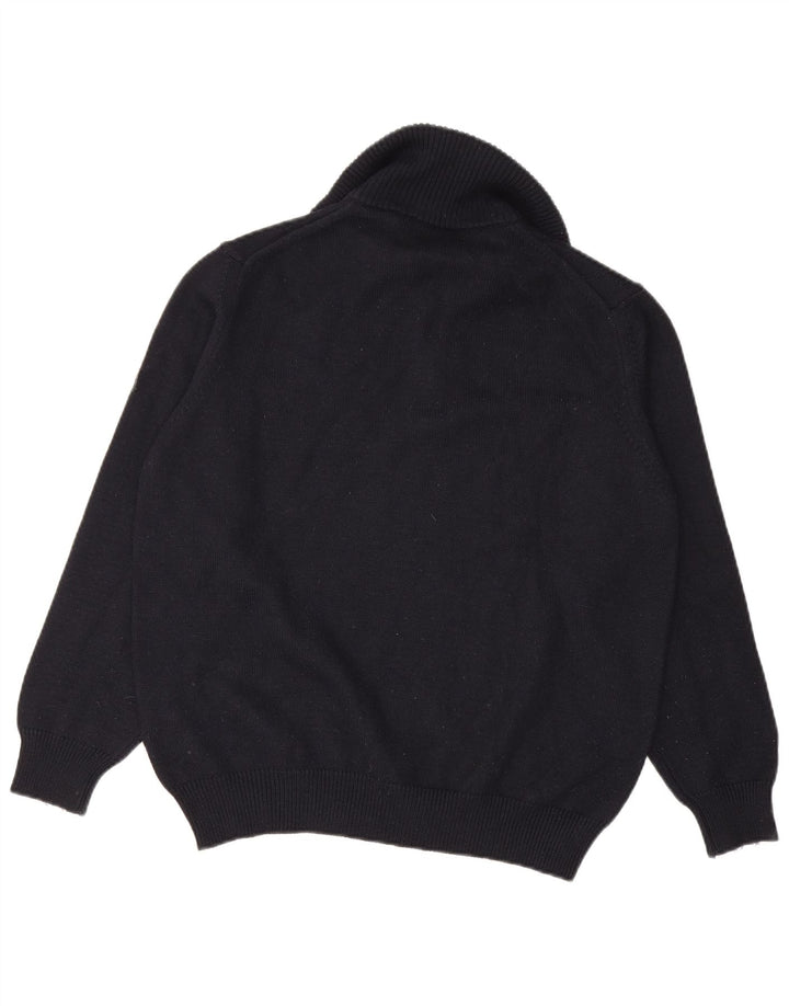 Ανδρικό πουλόβερ με φερμουάρ NAVIGARE Μαλλί μερινό μεσαίο μπλε ναυτικό