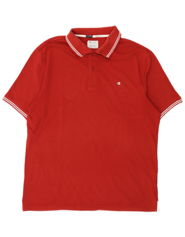 Champion Mens Easy Fit Polo πουκάμισο XL Βουργουνδί βαμβακερό