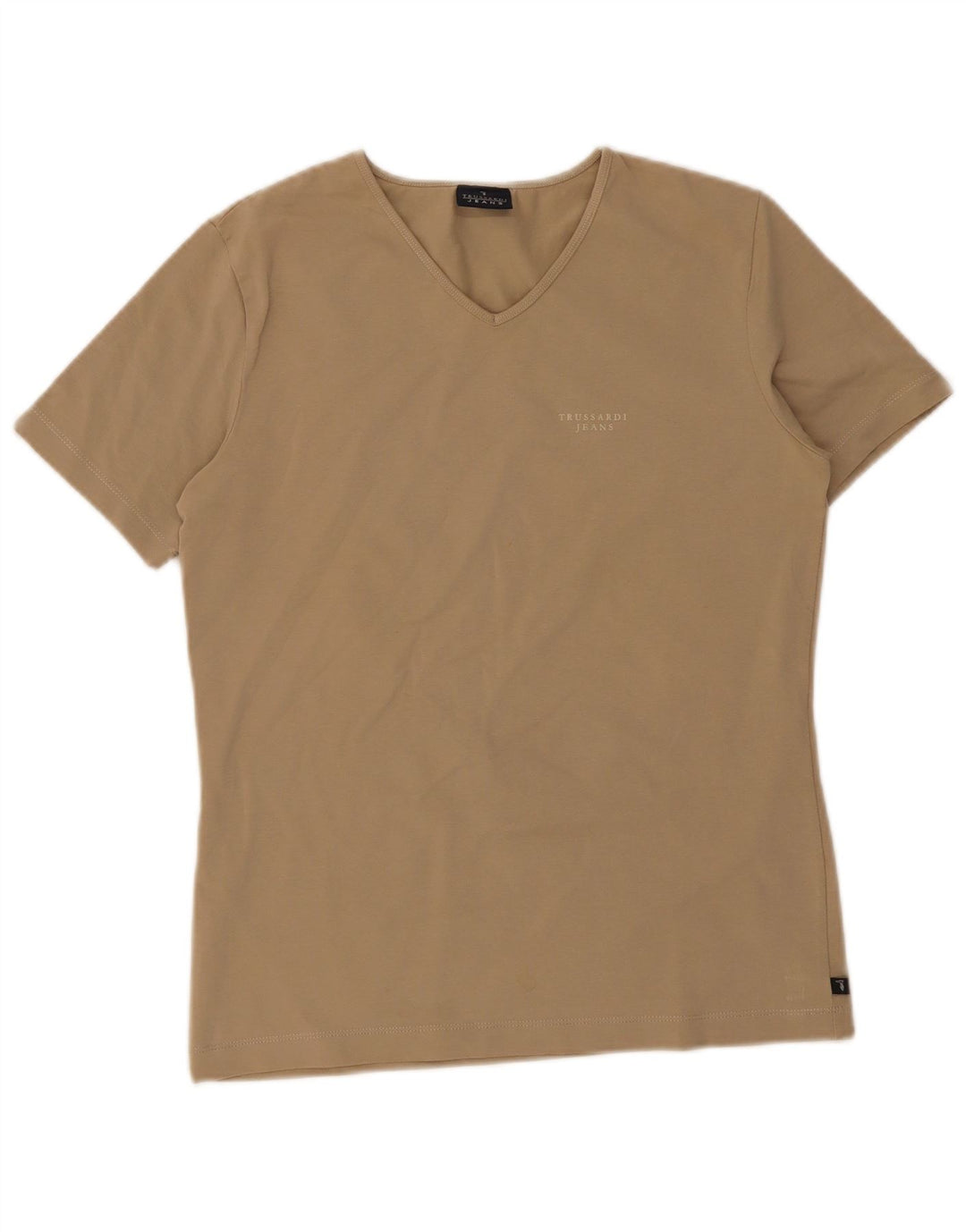 Trussardi Γυναικείο T-Shirt Top UK 14 Large Beige