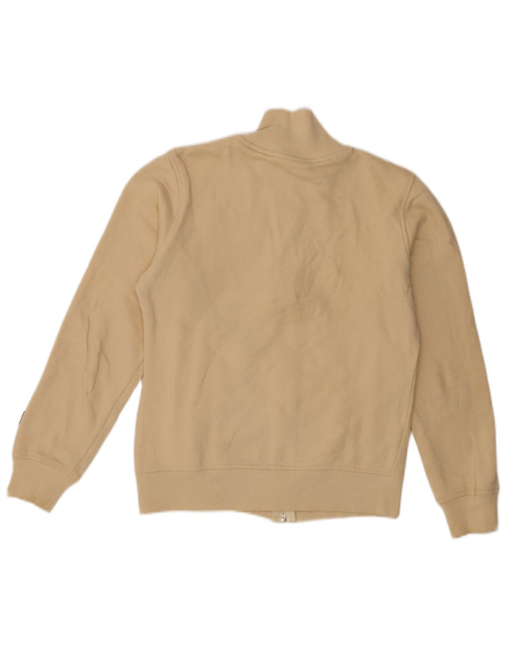 Γυναικεία αθλητική φόρμα γραφικών Asics Top Jacket UK 10 Small Beige Cotton
