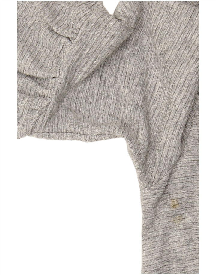 ΓΑΛΛΙΚΗ ΣΥΝΔΕΣΗ Γυναικείο φόρεμα 3/4 με μανίκια UK 10 Small Grey Viscose