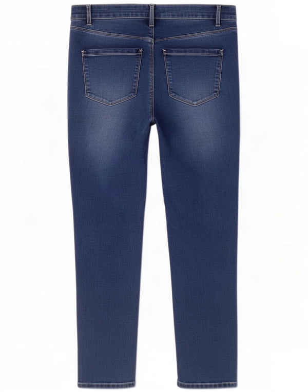M&Co Γυναικεία Skinny Jeans UK 16 Large W34 L28 Blue Cotton