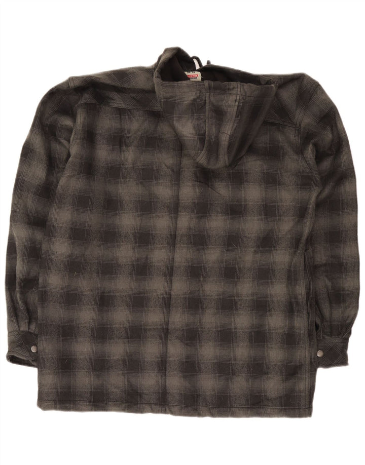 Ανδρικό πουκάμισο Dickies με κουκούλα ξυλοκόπο UK 38/40 Μεσαίο γκρι από πολυεστέρα
