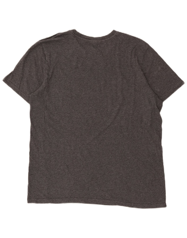 Ανδρικό T-Shirt Adidas Top μεγάλο γκρι βαμβακερό