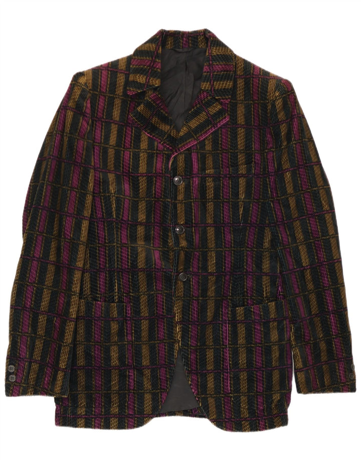 San Remo Ανδρικό τζάκετ Blazer 3 κουμπιών IT 48 Μεσαίο πολύχρωμο Check