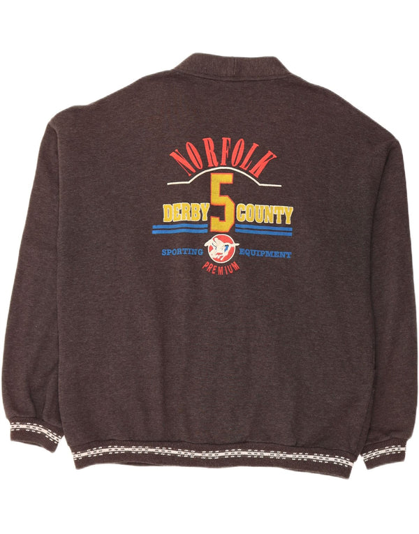 Ανδρικό πουλόβερ γραφικών ζακετών VINTAGE 2XL Γκρι