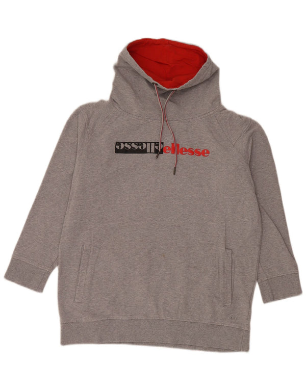 Ellesse Γυναικείο Φούτερ γραφικό Jumper UK 16 Large Grey Cotton