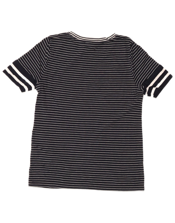 TOMMY HILFIGER Γυναικείο T-Shirt Top 10 Small Navy Blue ριγέ Lyocell
