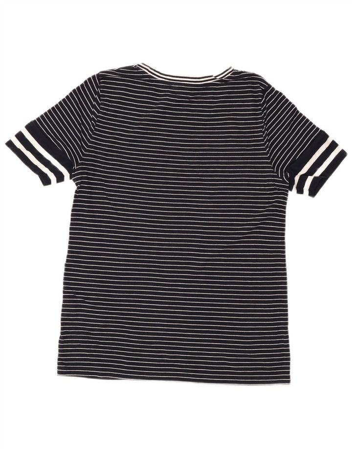 TOMMY HILFIGER Γυναικείο T-Shirt Top 10 Small Navy Blue ριγέ Lyocell