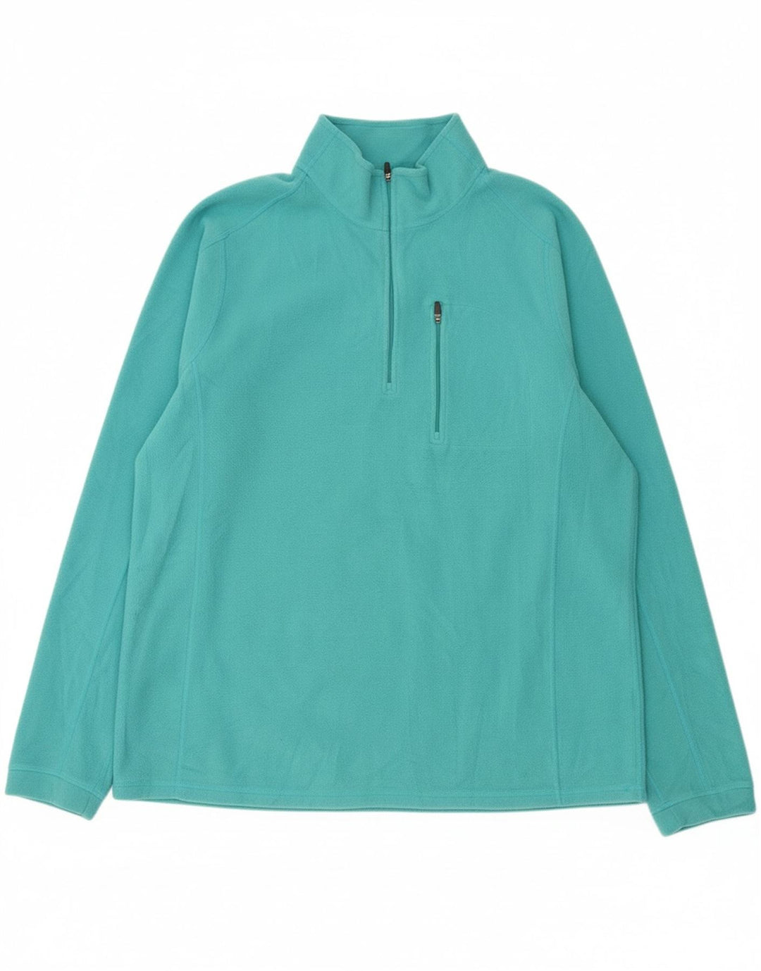 L.L.BEAN Mens Zip Neck Fleece Jumper XL Blue Polyester Vintage L.L.Bean and Second-Hand L.L.Bean from Messina Hembry 