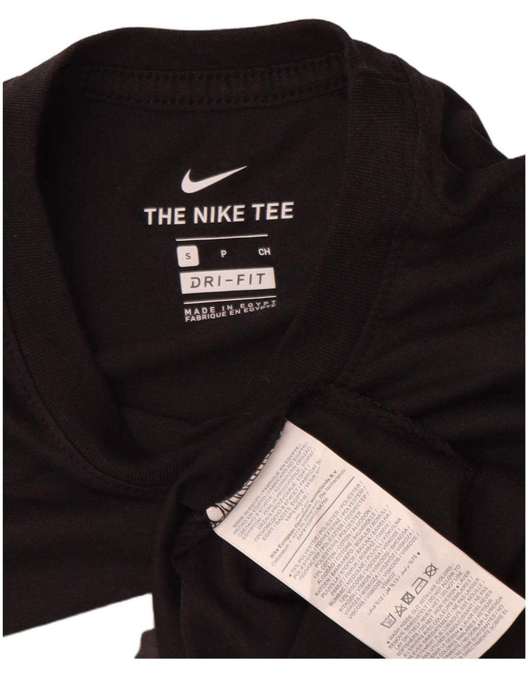 Ανδρικό γραφικό μπλουζάκι Nike, ανδρικό Dri Fit, μικρό μαύρο πολυεστέρα