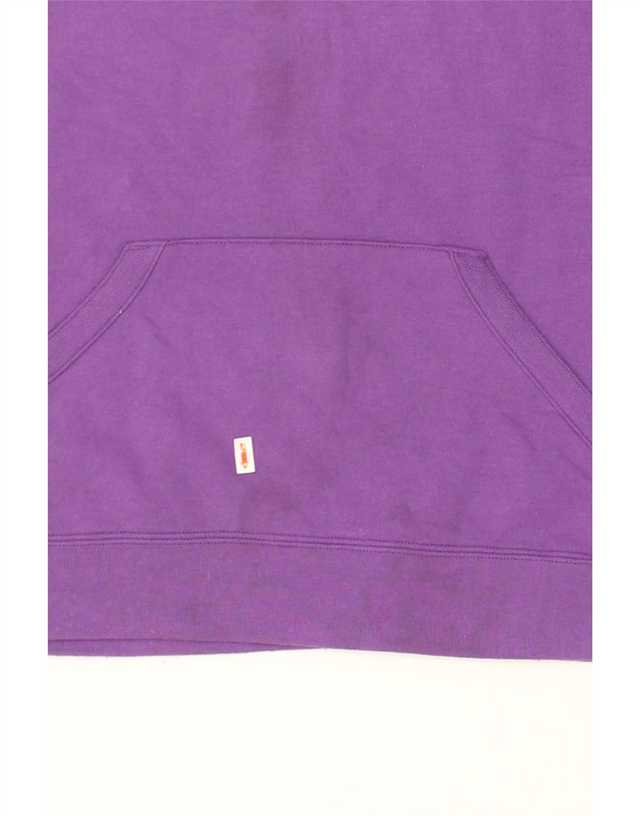 CHAMPION Womens Graphic Hoodie Jumper UK 10 Small Purple Cotton | Vintage Champion | Thrift | Second-Hand Champion | Used Clothing | Messina Hembry 