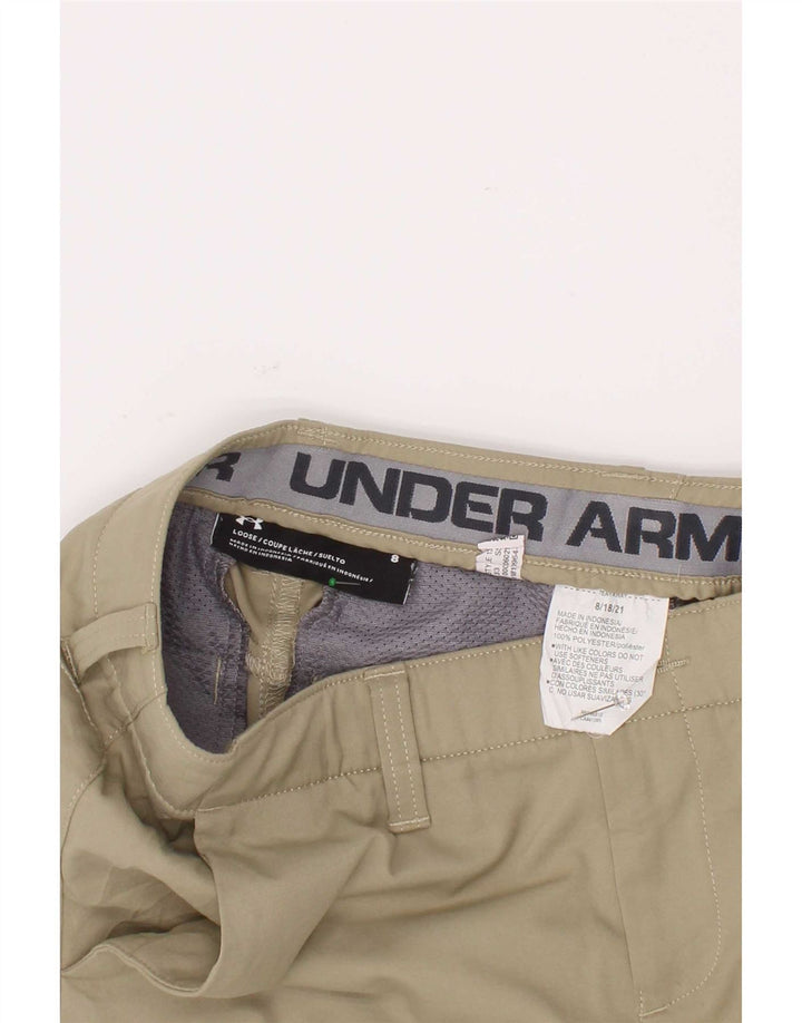 Under Armour Boys Chino Short 7-8 Years W24 Khaki Polyester