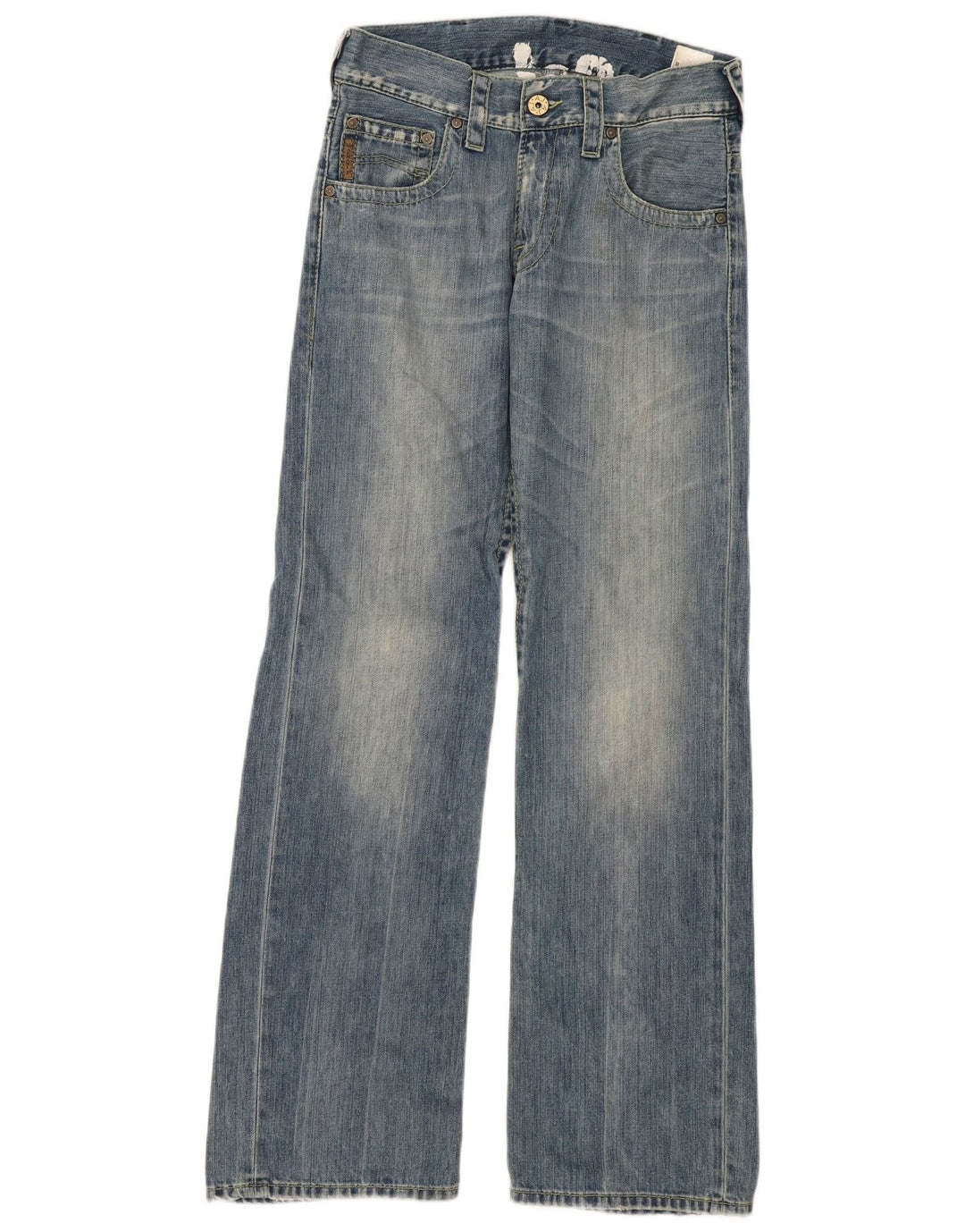 Armani Γυναικείο τζιν φαρδύ πόδι W29 L32 Μπλε βαμβακερό
