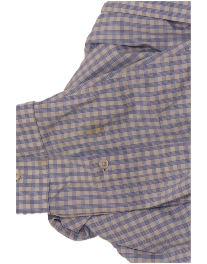 BONOBOS Ανδρικό αθλητικό πουκάμισο μεγάλο μπλε Gingham Nylon