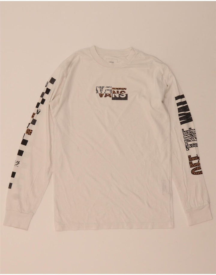 Ανδρικό VANS Classic Fit Graphic Top Μακρύ μανίκι μικρό λευκό βαμβακερό