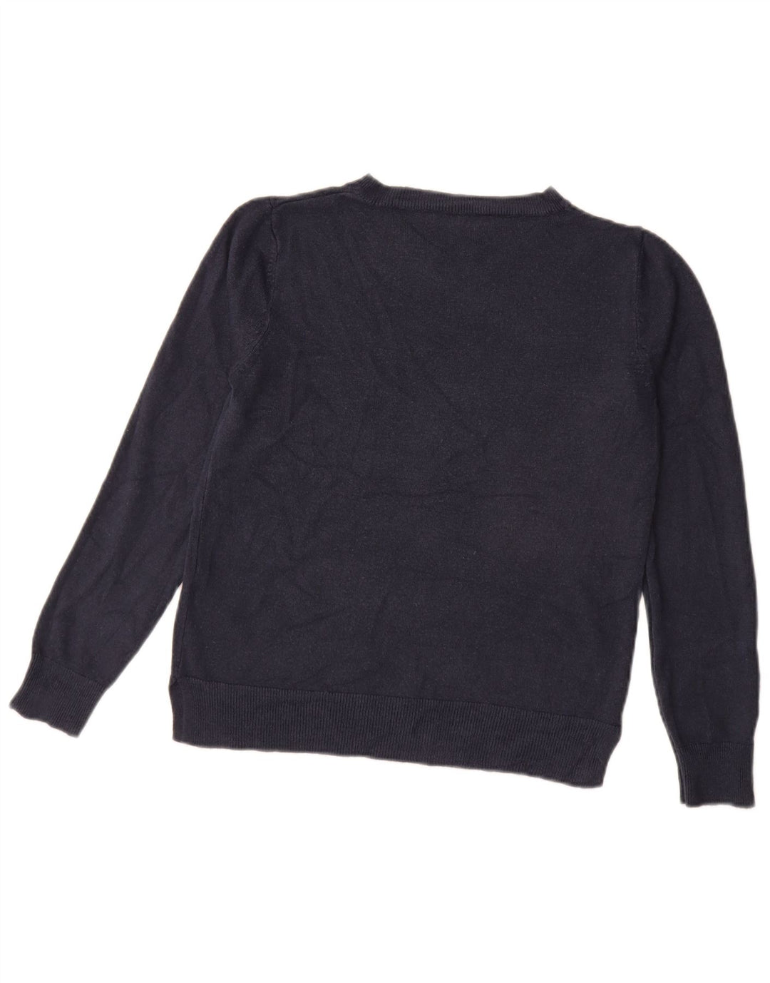 Marks & Spencer Γυναικείο πουλόβερ με λαιμόκοψη UK 12 Medium Navy Blue