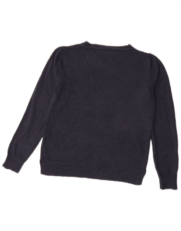 Marks & Spencer Γυναικείο πουλόβερ με λαιμόκοψη UK 12 Medium Navy Blue