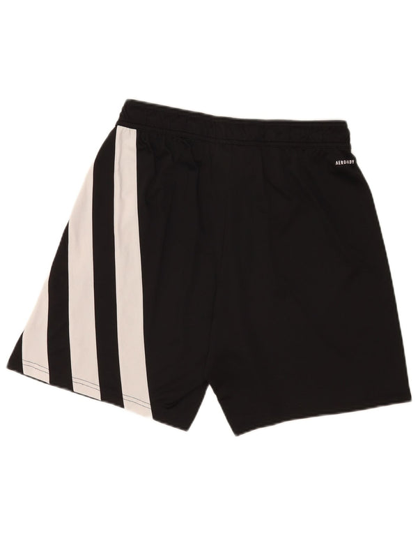 Ανδρικό γραφικό αθλητικό σορτς Adidas, μεσαίο μαύρο πολυεστερικό αθλητικό