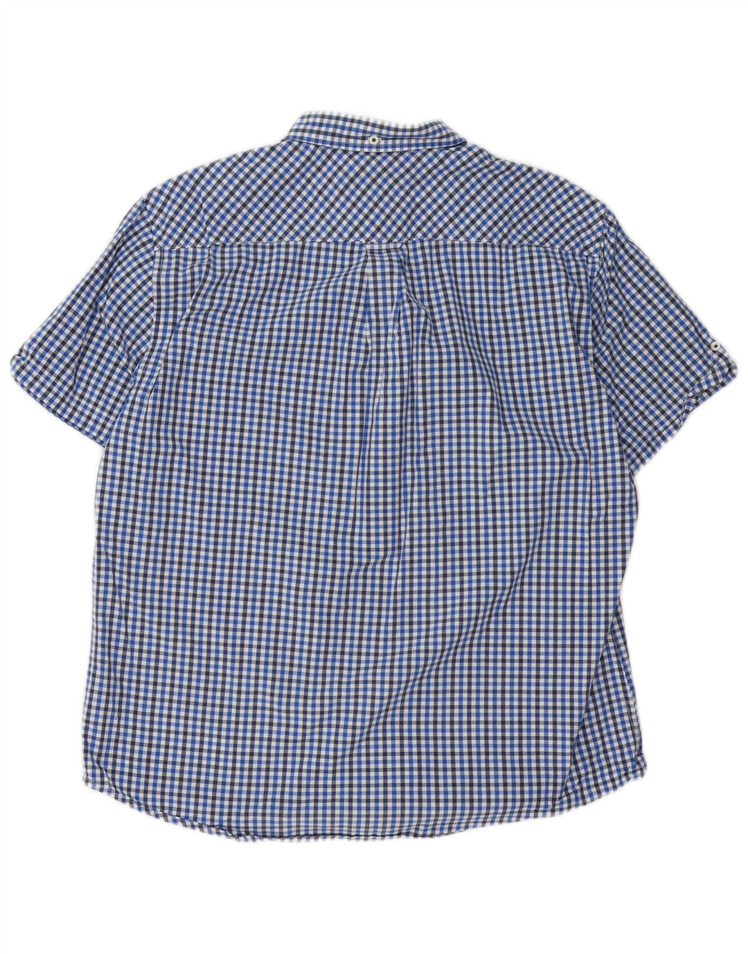 Ανδρικό κοντομάνικο πουκάμισο Ben Sherman XL Μπλε βαμβακερό Gingham
