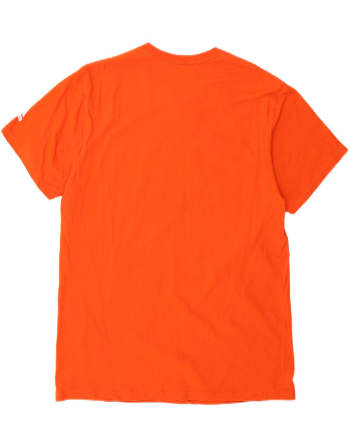 ADIDAS Mens Graphic T-Shirt Top Large Orange Vintage Adidas and Second-Hand Adidas from Messina Hembry 