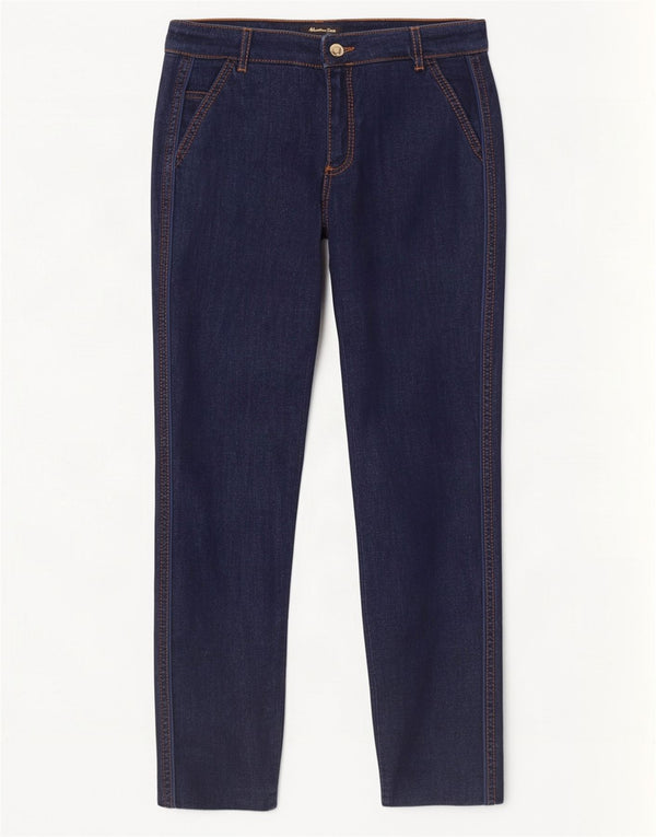 Massimo Dutti Γυναικεία Skinny Jeans EU 36 XS W26 L30 Navy Blue Cotton