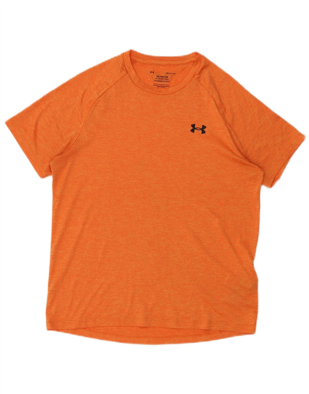 Under Armour Mens The Tech T-Shirt Top Small πορτοκαλί πολυεστέρας