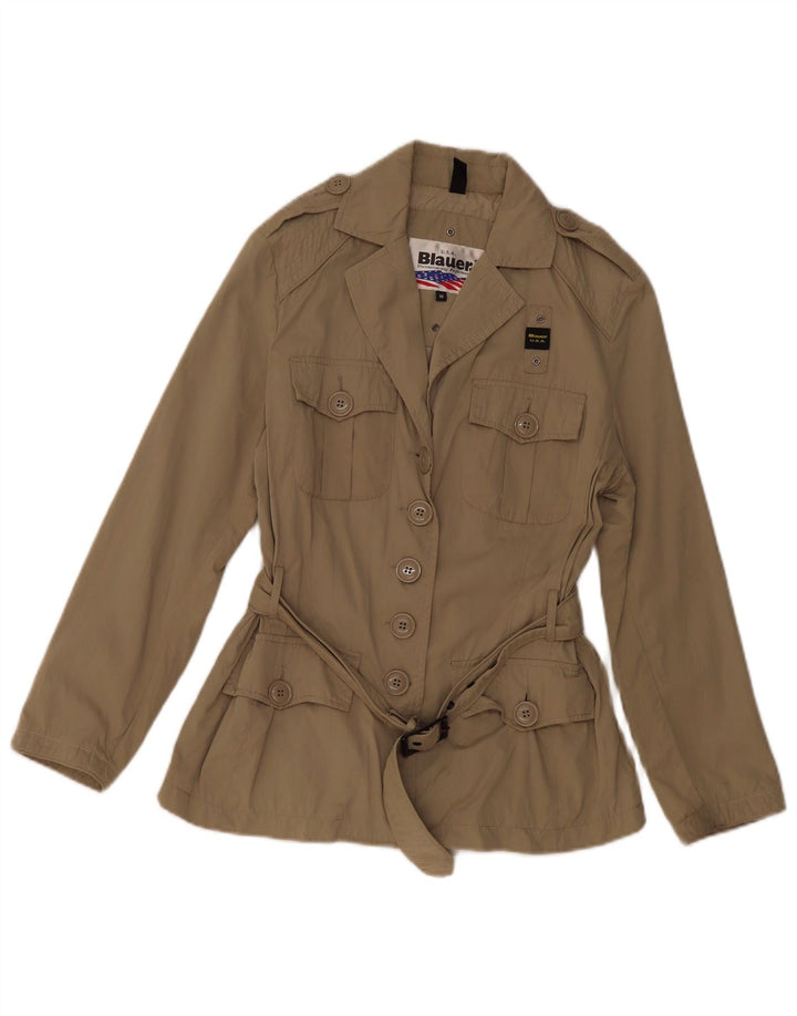 Blauer Γυναικείο Military Jacket UK 14 Medium Khaki Polyester