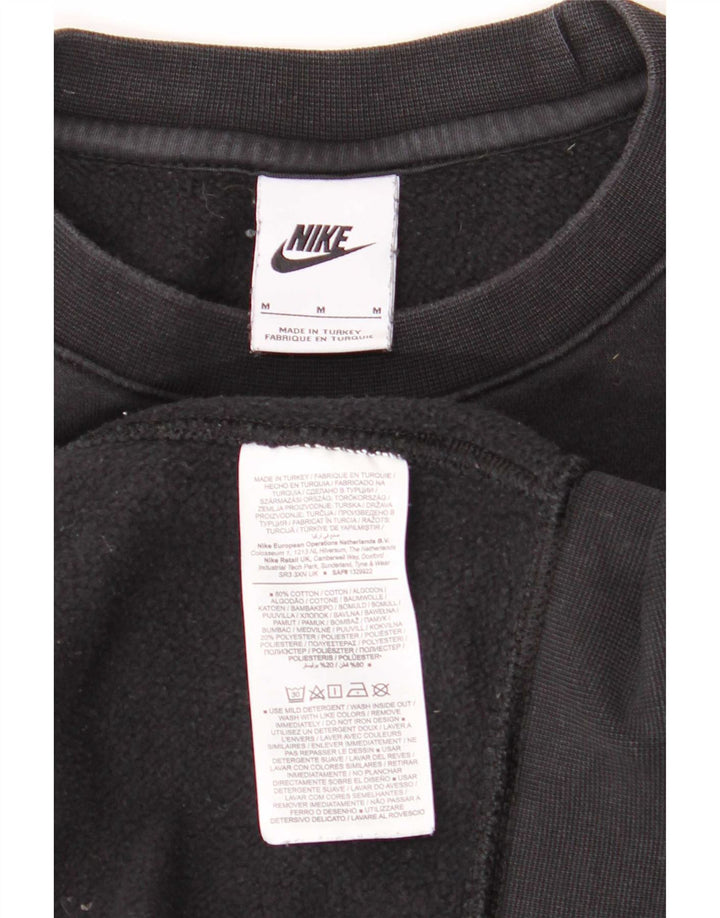 Ανδρικό γραφικό φούτερ Nike, μεσαίο μαύρο βαμβακερό