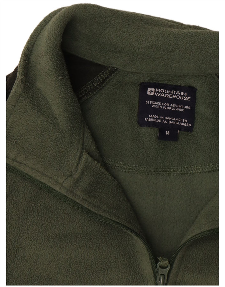 Mountain Warehouse Ανδρικό φερμουάρ Fleece Jumper Μεσαίο πράσινο χρώμα