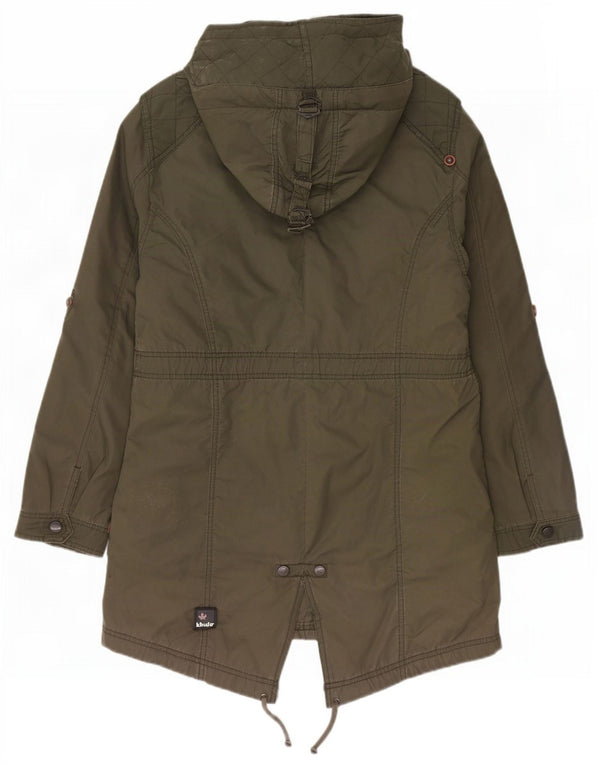 KHUJO Γυναικείο μπουφάν Parka με κουκούλα UK 20 2XL Khaki Polyester