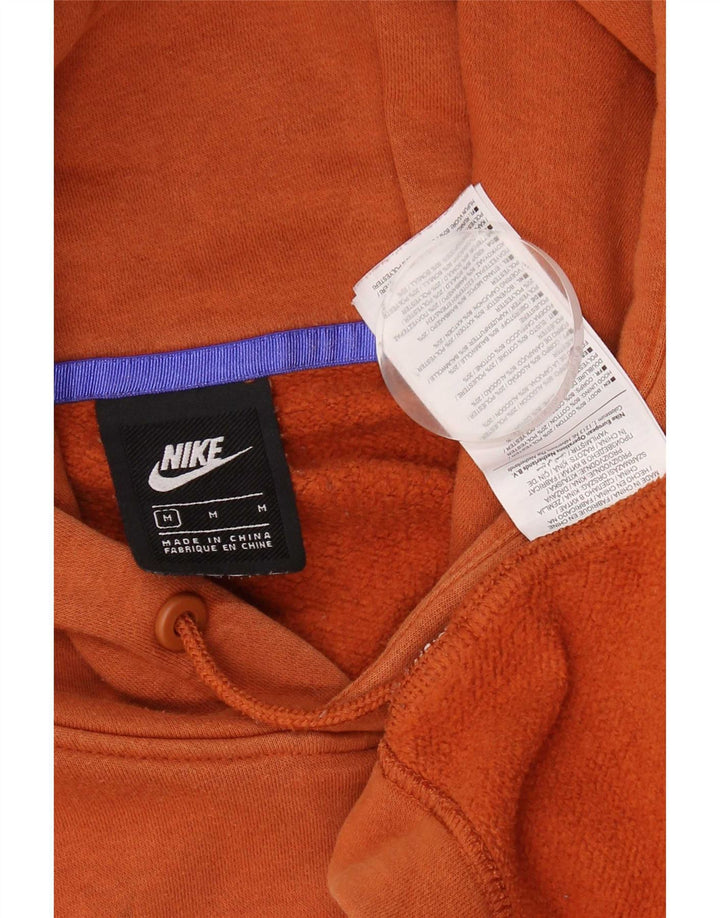 Nike Γυναικείο Hoodie Jumper UK 14 Medium πορτοκαλί βαμβακερό