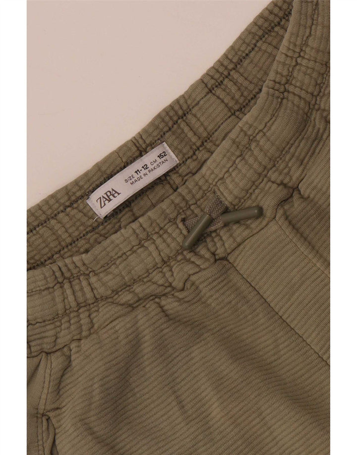 Zara Boys Chino Shorts 11-12 Years W26 Khaki