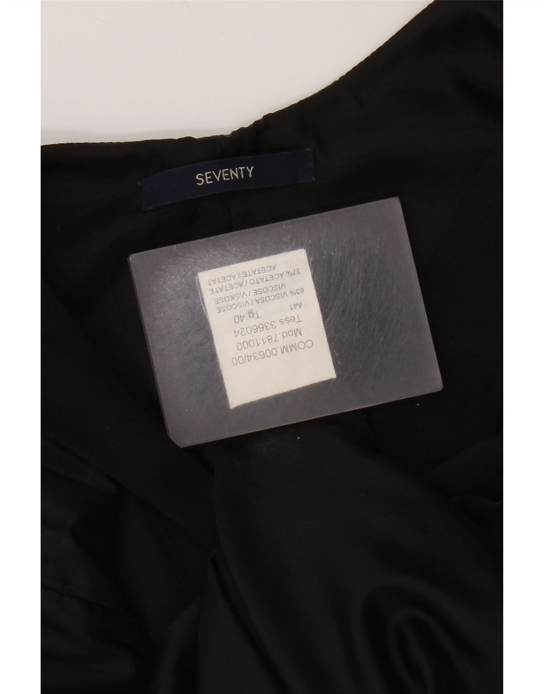 Seventy Γυναικείο Αμάνικο Φόρεμα IT 40 Small Black Viscose