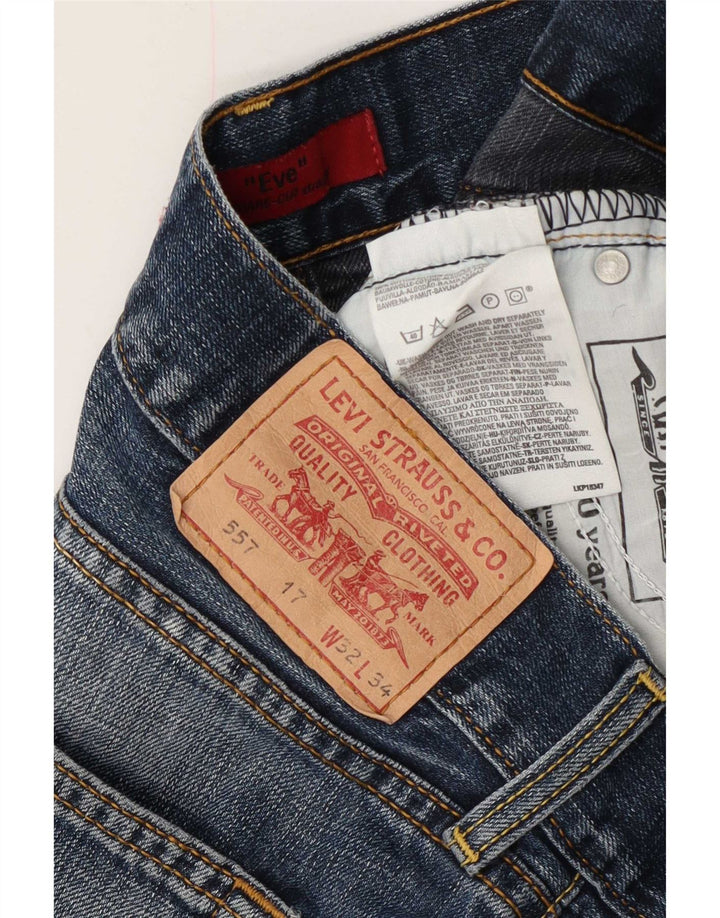 Γυναικείο σορτς Levi's 557 τζιν W32 μεγάλο μπλε βαμβακερό