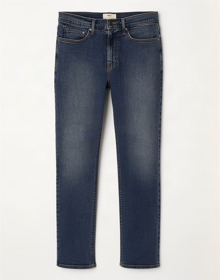 Ανδρικό Slim Jeans Marks & Spencer W32 L31 Blue Cotton
