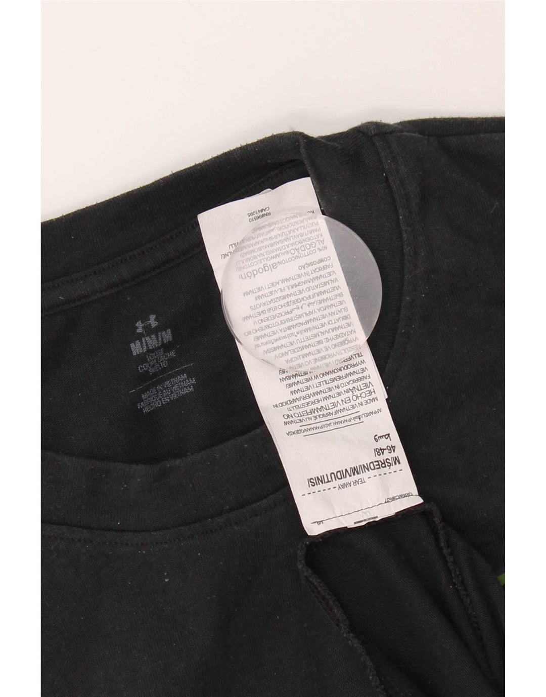Ανδρικό γραφικό μπλουζάκι Under Armour Top Μεσαίο μαύρο βαμβακερό