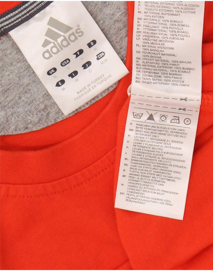 Ανδρικό T-Shirt ADIDAS Top Μεσαίο πορτοκαλί βαμβακερό
