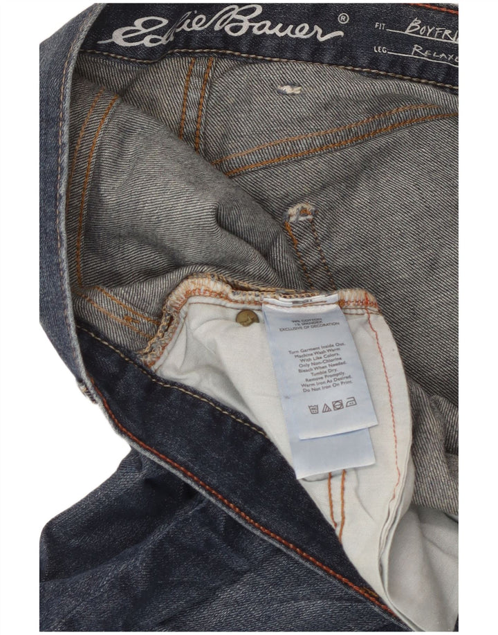 EDDIE BAUER Γυναικεία Boyfriend Distressed Straight Jeans W36 L30 Blue