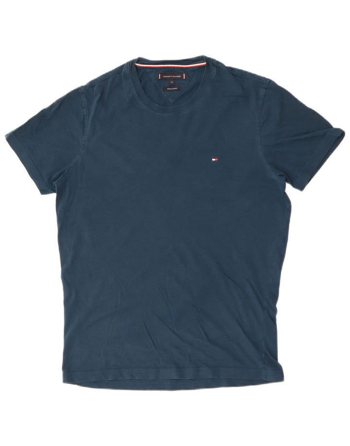 Ανδρικό T-Shirt Tommy Hilfiger Τοπ μεσαίου μπλε βαμβακερό