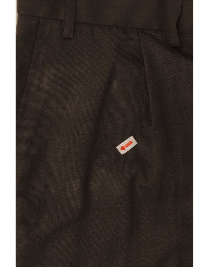 Marks & Spencer Ανδρικό παντελόνι με καρφίτσα W40 L31 Khaki Polyester